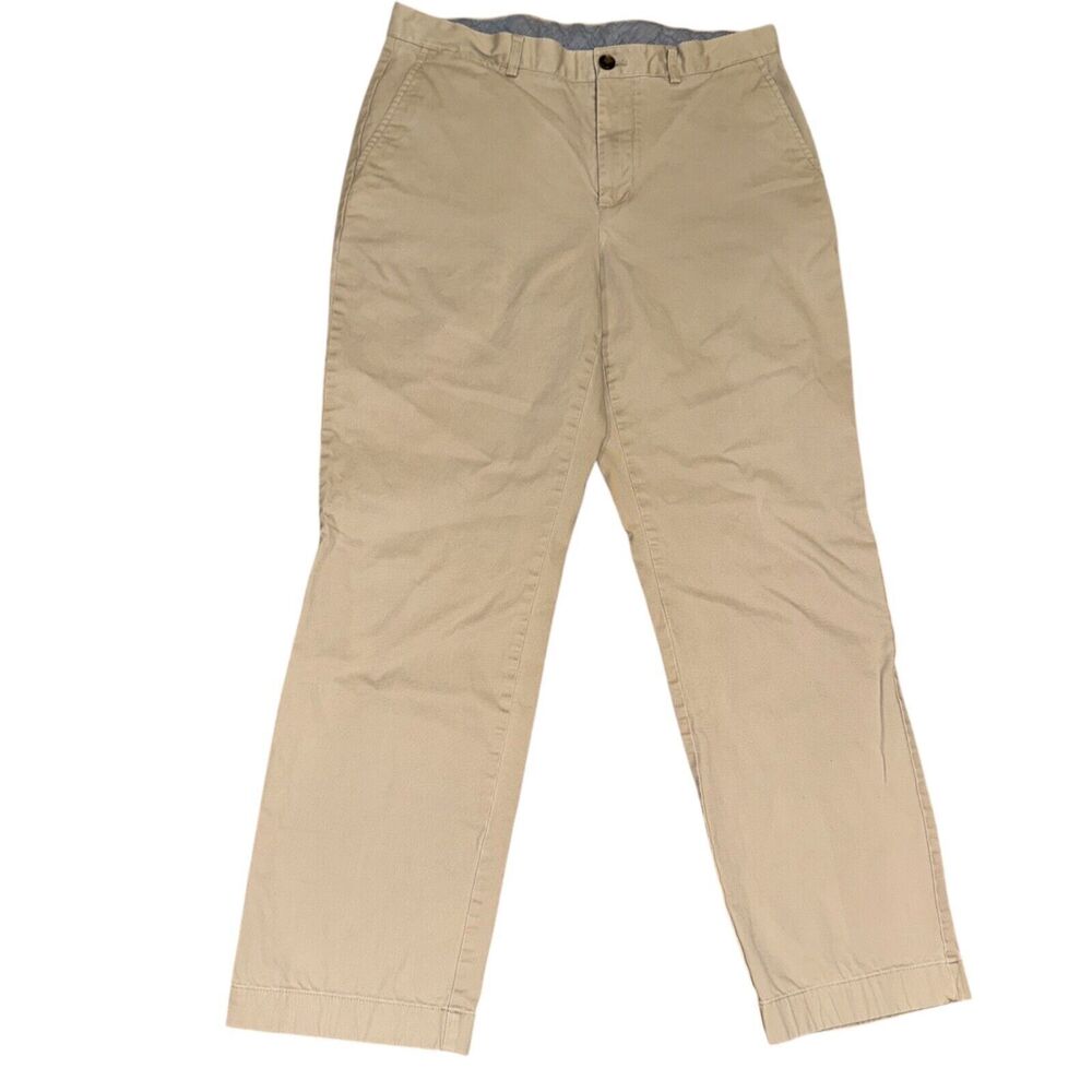 Brooks Brothers Chino Pants Mens 34x30 Khaki Lightweight Advantage Milano